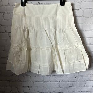 MADEWELL COTTON PINTUCK MINI SKIRT